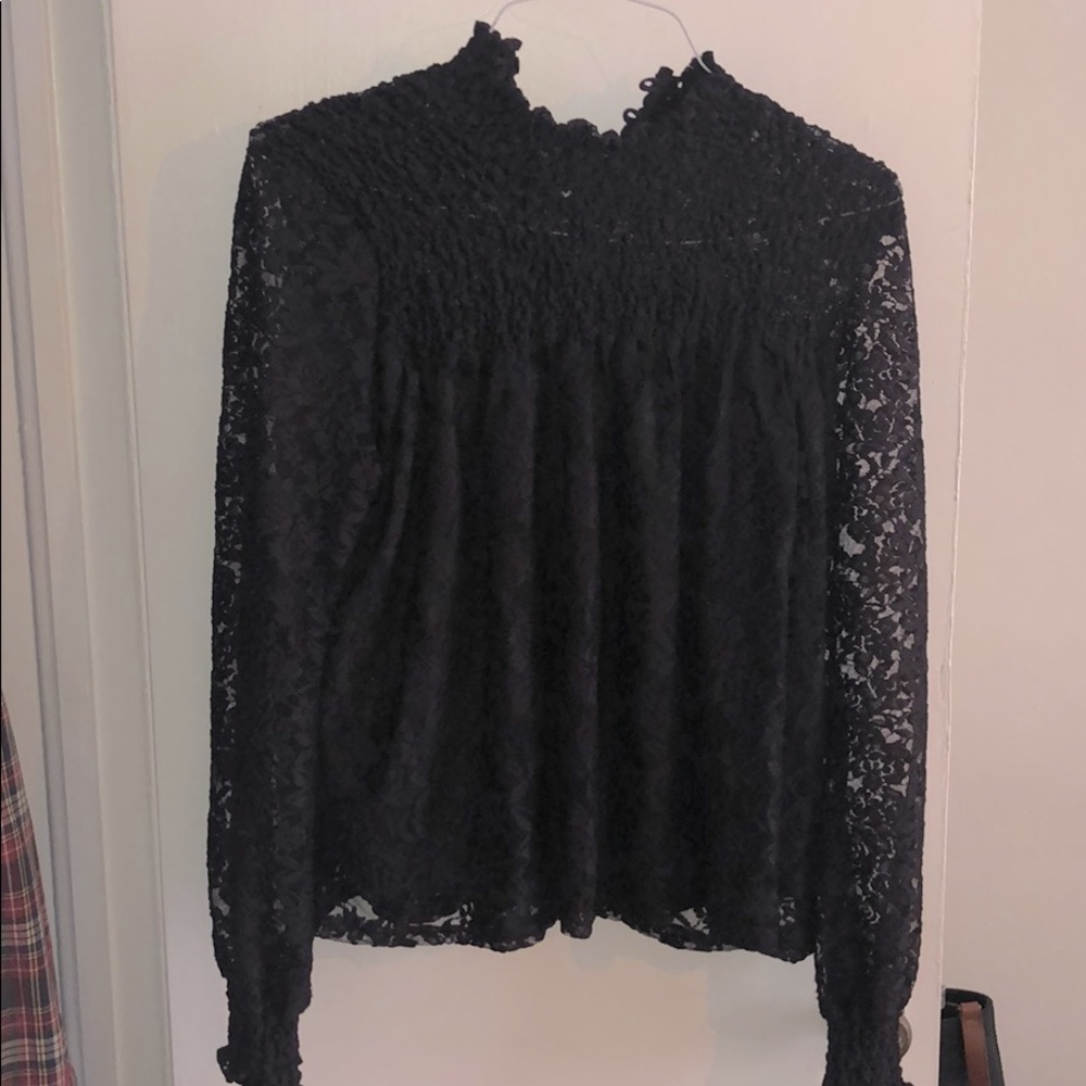 Blue Tassel blouse. Never worn